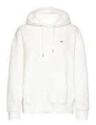 Rel Shield Hoodie Tops Sweat-shirts & Hoodies Hoodies White GANT