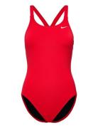 NIKE SWIM Nike W Fast Back Piece Solid Röd