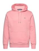 Reg Shield Hoodie Tops Sweat-shirts & Hoodies Hoodies Pink GANT