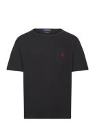 10/1 Jersey-Ssl-Tsh Tops T-shirts Short-sleeved Black Polo Ralph Laure...
