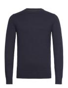 Bs Halfdan Regular Fit Knitwear Tops Knitwear Round Necks Navy Bruun &...