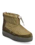 Tommy Monogram Snowboot Shoes Wintershoes Green Tommy Hilfiger