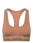 Racerback Bralette Lingerie Bras & Tops Soft Bras Bralette Brown Calvi...