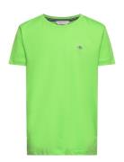 Shield Ss T-Shirt Tops T-shirts Short-sleeved Green GANT