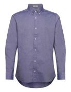 Slim Oxford Shirt Tops Shirts Casual Blue GANT