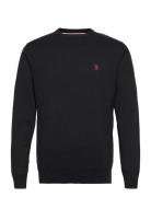 Adair Knit Sweater Tops Knitwear Round Necks Black U.S. Polo Assn.