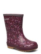Thermal Wellies Aop W. Lining Shoes Rubberboots High Rubberboots Purpl...