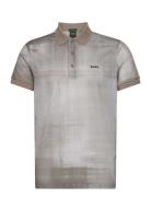 Paddy 4 Sport Polos Short-sleeved Khaki Green BOSS