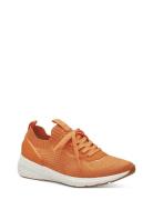 Women Lace-Up Låga Sneakers Orange Tamaris