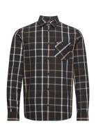 Tjm Reg Check Flannel Shirt Tops Shirts Casual Black Tommy Jeans