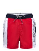 Jack & J S Jpstfiji Jjswim Colorblocking Ly Jnr Röd