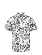 Jack & J S Jorlafayette Aop Shirt Ss Ln Vit