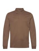 P-Pleins 80 Tops Polos Long-sleeved Brown BOSS