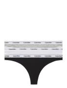 Thong 3Pk Stringtrosa Underkläder Multi/patterned Calvin Klein