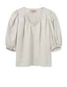 MOS MOSH Mmtaissa Linen Blouse Vit