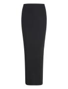 Super Stretch Tube Dress Knälång Klänning Black Gina Tricot