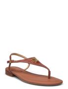 Burnished Calf-Ellington-Sn-Csl Platta Sandaler Brown Lauren Ralph Lau...