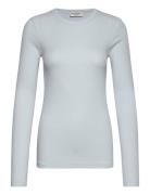 Bs Margrethe Regular Fit T-Shirt Tops T-shirts & Tops Long-sleeved Blu...
