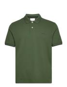 Tipping Ss Pique Rugger Tops Polos Short-sleeved Khaki Green GANT