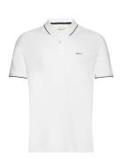Tipping Ss Pique Polo Tops Polos Short-sleeved White GANT