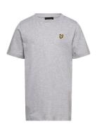 Plain T-Shirt Tops T-shirts Short-sleeved Grey Lyle & Scott