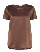 Cortona Designers T-shirts & Tops Short-sleeved Brown Max Mara Leisure