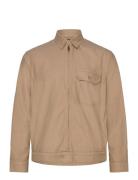 Garment-Dyed Oxford Overshirt Tops Overshirts Beige Polo Ralph Lauren