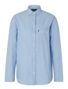 Icons Jennifer Organic Cotton Light Oxford Pajama Pyjamas Blue Lexingt...