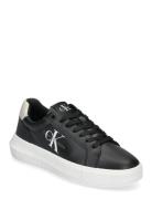 Chunky Cupsole Laceup Lth Ml Mtl Låga Sneakers Black Calvin Klein