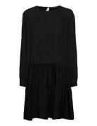 Slfamaya Ls Short Dress Kort Klänning Black Selected Femme