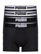 PUMA Puma Placed Logo Boxer 4P Ecom Svart