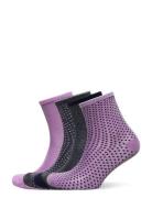 Dina Solid +Dot Sock 4 Pack Lingerie Socks Footies-ankle Socks Multi/p...