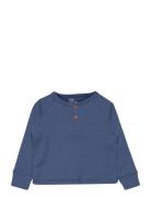 Copenhagen Colors Rib Jersey T-Shirt W. Ls Blå