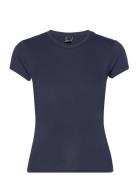 Soft Touch Short Sleeve Top Tops T-shirts & Tops Short-sleeved Navy Gi...