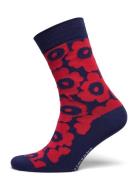 Kirmailla Unikko T Lingerie Socks Regular Socks Navy Marimekko