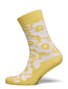 Kirmailla Unikko T Lingerie Socks Regular Socks Yellow Marimekko