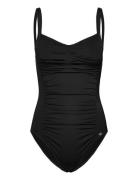 Potenza Solid Swimsuit Baddräkt Badkläder Black Panos Emporio