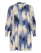 Kcbella Smock Dress Kort Klänning Blue Kaffe Curve