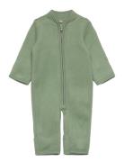 Pram Suit Cotton Fleece Outerwear Fleece Outerwear Fleece Suits Green ...