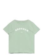 Nmnhisisbro Ls Top Tops T-shirts Short-sleeved Green Name It