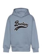 Lindex Sweatshirt Hood Varsity Blå