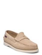 Dan Boat Flesh Out W Skor Platta Beige Sebago