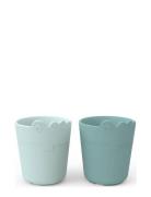 Kiddish Mini Mug 2-Pack Croco Home Meal Time Cups & Mugs Cups Blue D B...