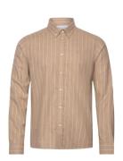 Desert Reg Shirt Tops Shirts Casual Beige Les Deux