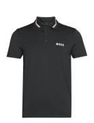 Paddytech Sport Polos Short-sleeved Black BOSS