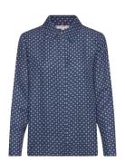 Foulard Regular Shirt Tops Shirts Long-sleeved Blue Tommy Hilfiger