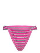 Mango Stripe-Print Bikini Underdelar Rosa