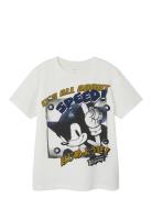 Nkmjunior Sonic Ss Top Box Bfu Tops T-shirts Short-sleeved White Name ...