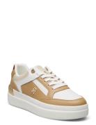 Lux Hardware Court Sneaker Låga Sneakers Beige Tommy Hilfiger