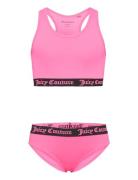 Juicy Logo Elastic Swimset Bikini Pink Juicy Couture